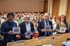 De izquierda a derecha: Henrique Alvarellos, Fernando Franjo, Xosé A. Sánchez Bugallo e Belén Hernández